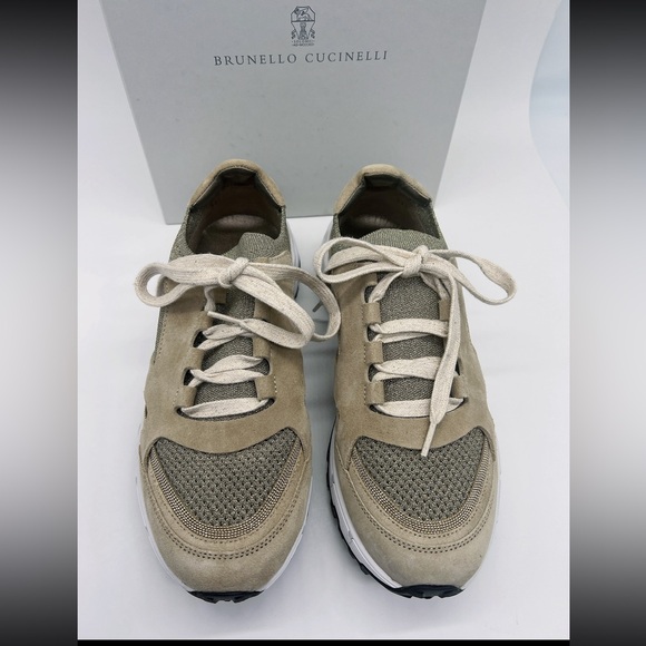 Brunello Cucinelli Low Top Lace-Up Sneakers - Picture 2 of 11